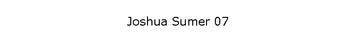 Joshua Sumer 07