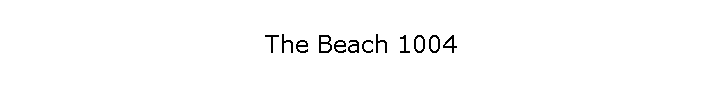 The Beach 1004